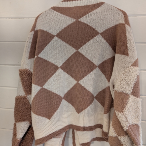 BIBI Argyle cardigan XL Valentine's Day - Picture 5 of 5